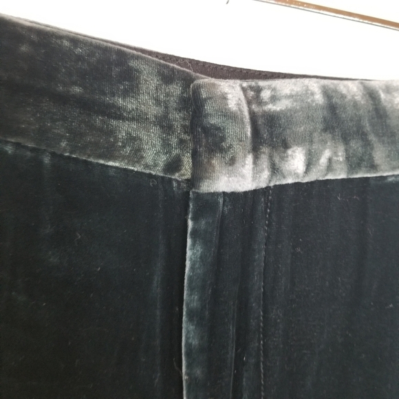 Free People velvet tuxedo satin stripe wide leg trousers pants - Picture 8 of 12